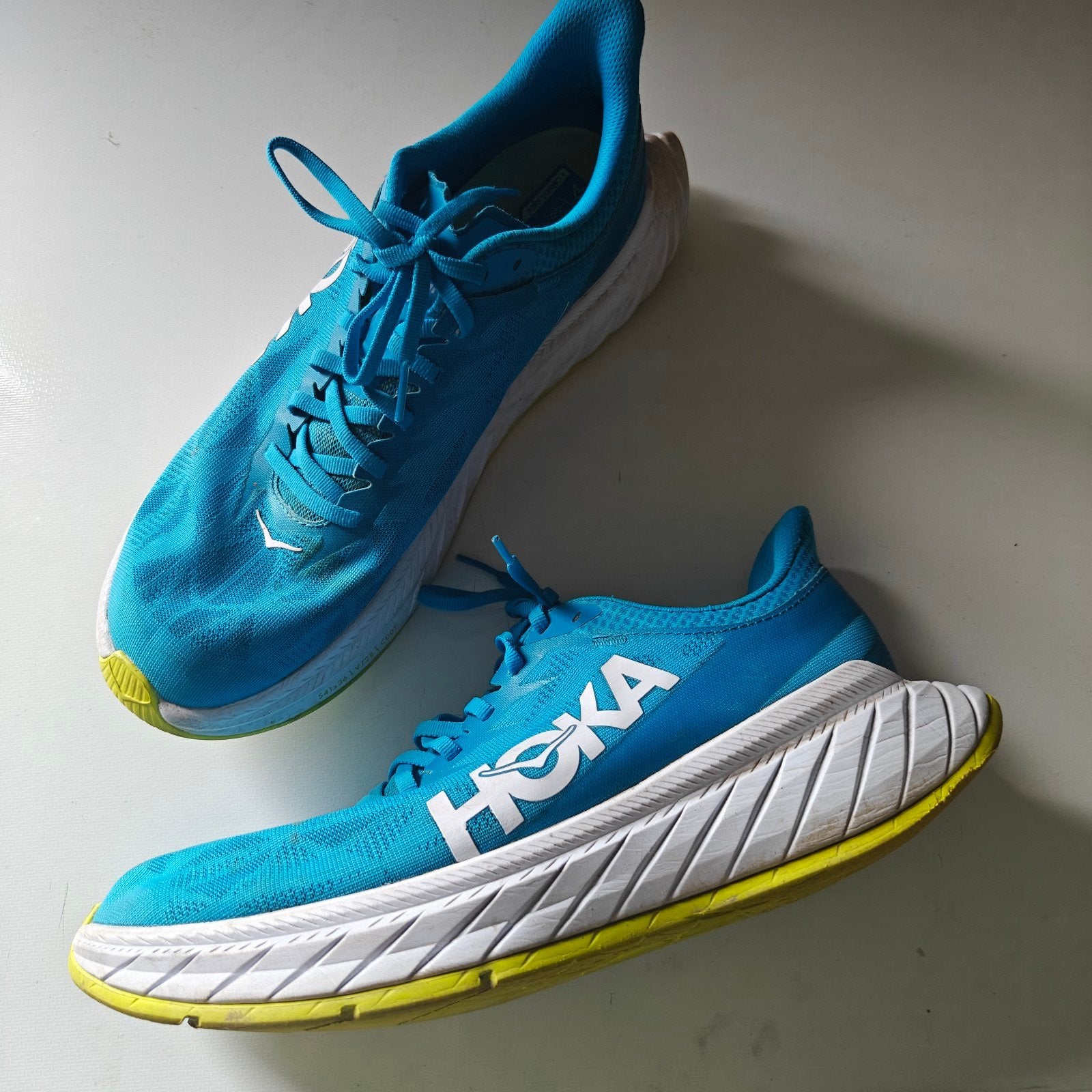 Hoka hardloopschoenen met carbon plaat, maat 46, Sport en Fitness, Loopsport en Atletiek, Ophalen, Hardloopschoenen, Overige merken