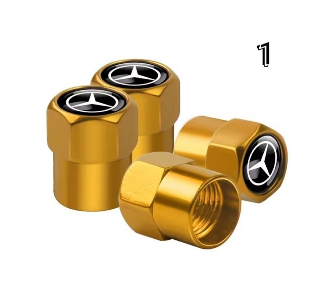 Wheel tire valve caps Mercedes, Ophalen of Verzenden