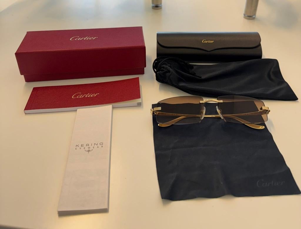Cartier Panthère Bril - Origineel | Complete set & papieren, Overige merken, Zonnebril, Overige kleuren, Nieuw