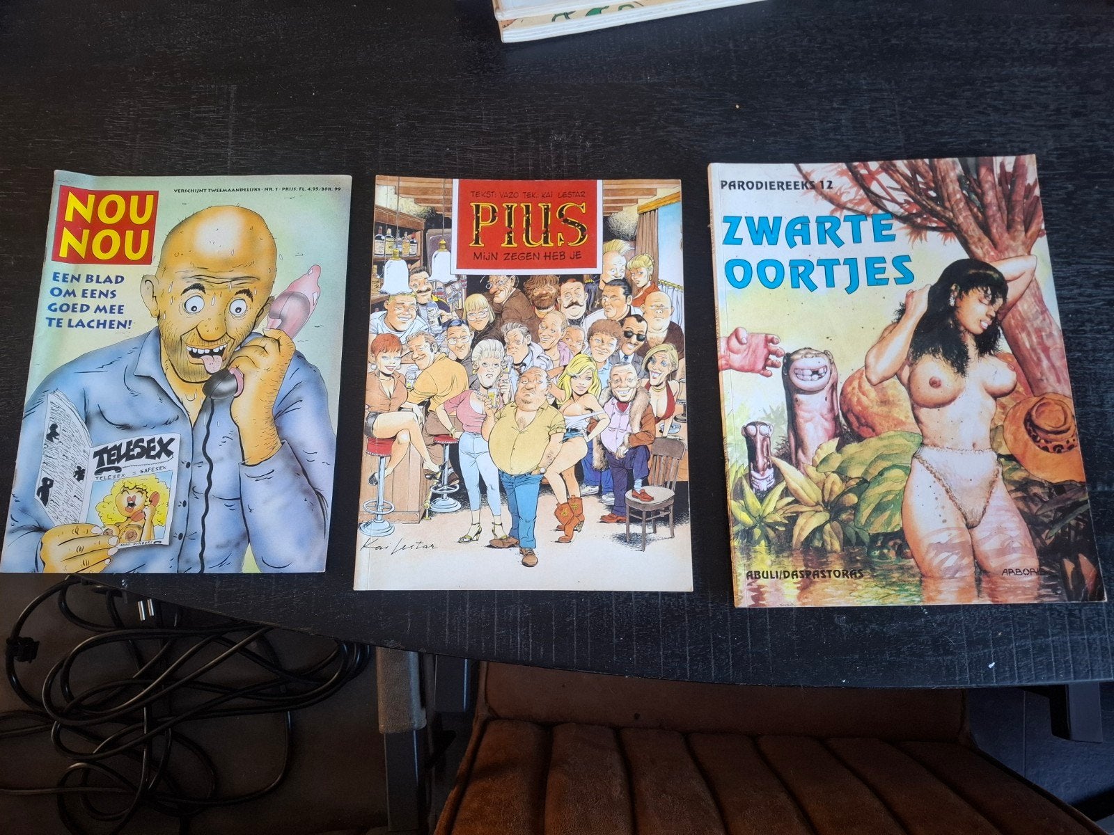 Vintage Humoristische Tijdschriften Collectie (3 stuks), Ophalen of Verzenden, Gelezen, Overige typen
