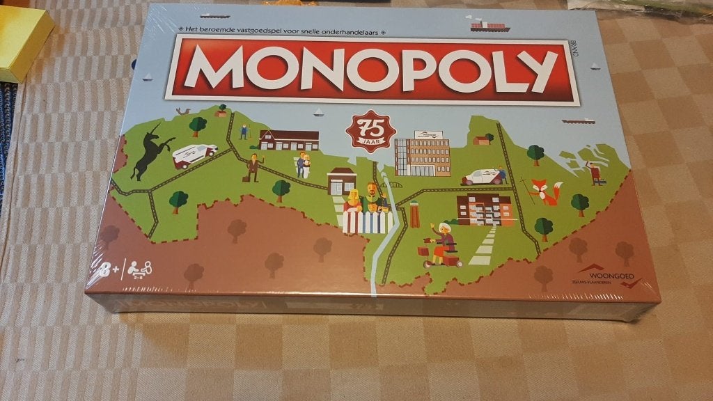 Bordspel seal Monopoly Woongoed Zeeuws - Vlaanderen, Hobby en Vrije tijd, Een of twee spelers, Ophalen of Verzenden, Nieuw, Monopoly