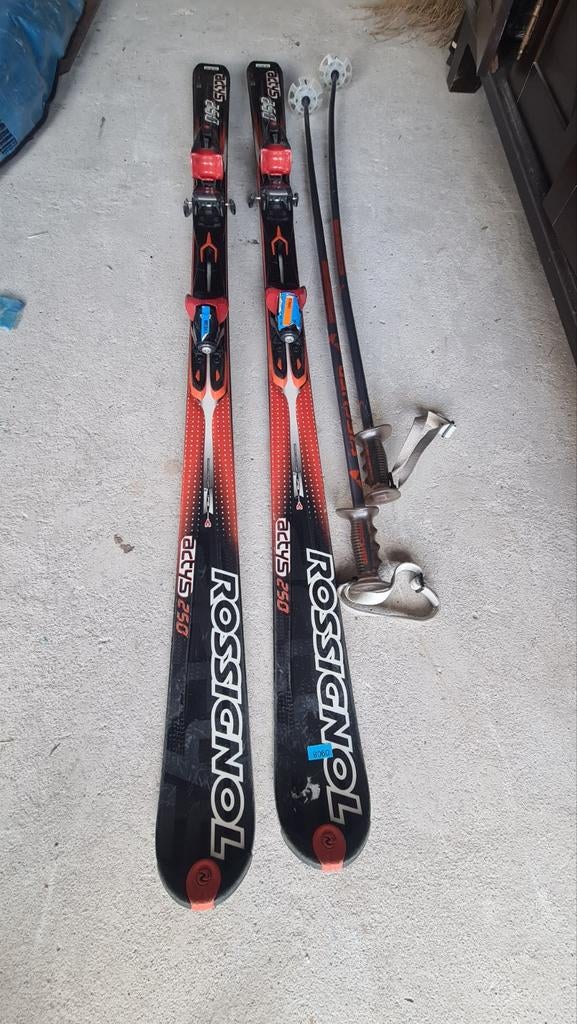 Rossignol actys 250 skis, Sport en Fitness, 160 tot 180 cm, Gebruikt, Rossignol, Ophalen of Verzenden