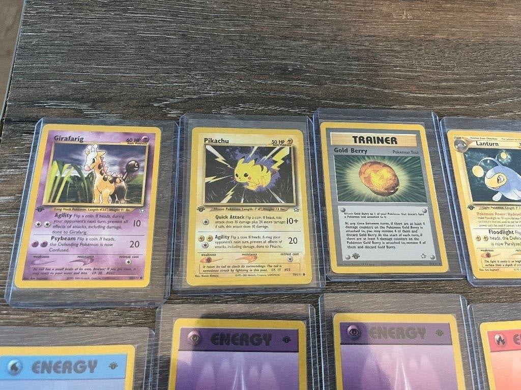 Pokémon kaarten first edition non Holo, Hobby en Vrije tijd, Verzamelkaartspellen | Pokémon, Ophalen of Verzenden, Zo goed als nieuw