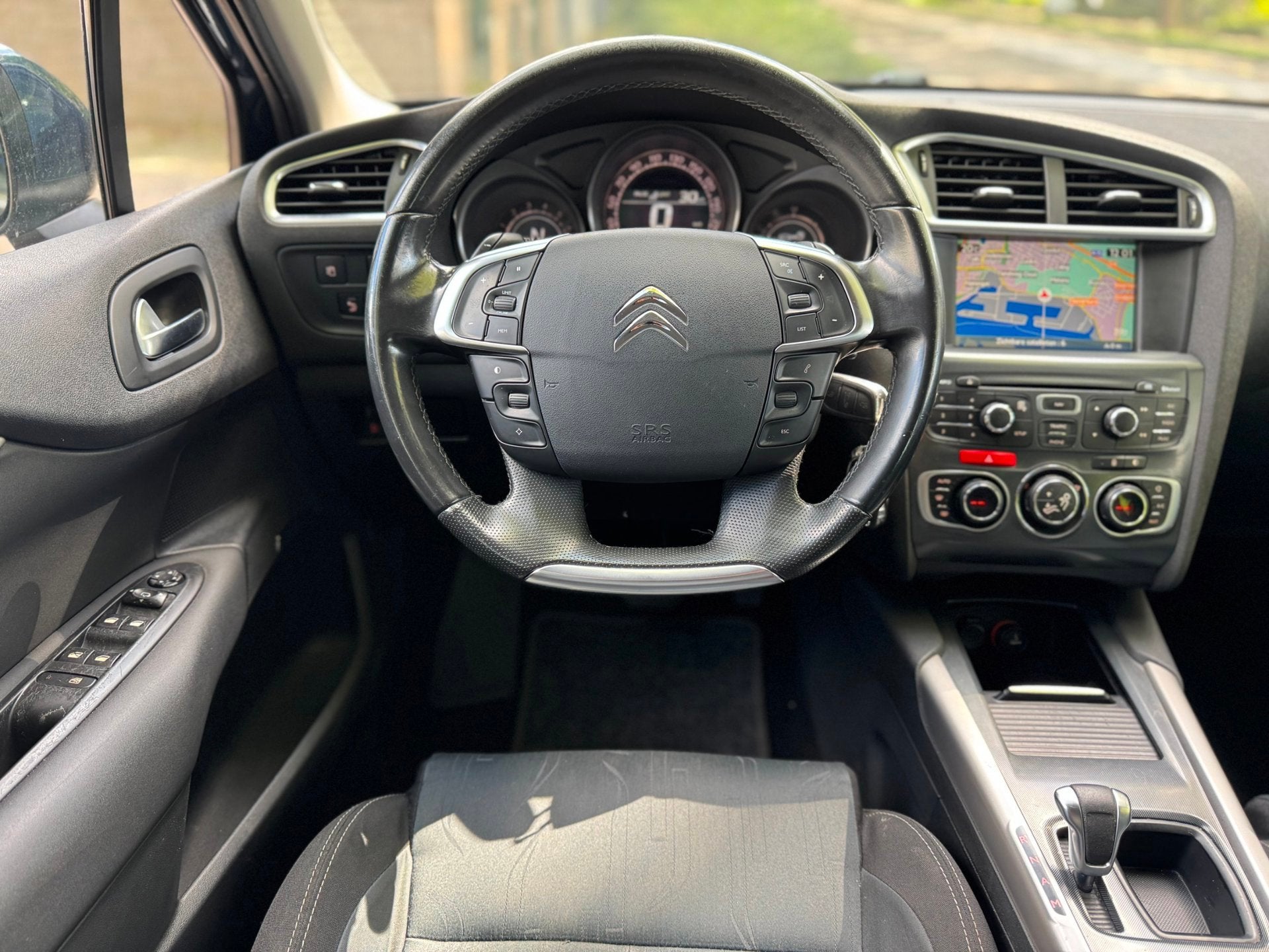 Citroen C4 1.6 THP Ligne Business EGS Automaat Cruise Navi N, Auto's, Euro 5, Parkeersensor, Gebruikt, Blauw