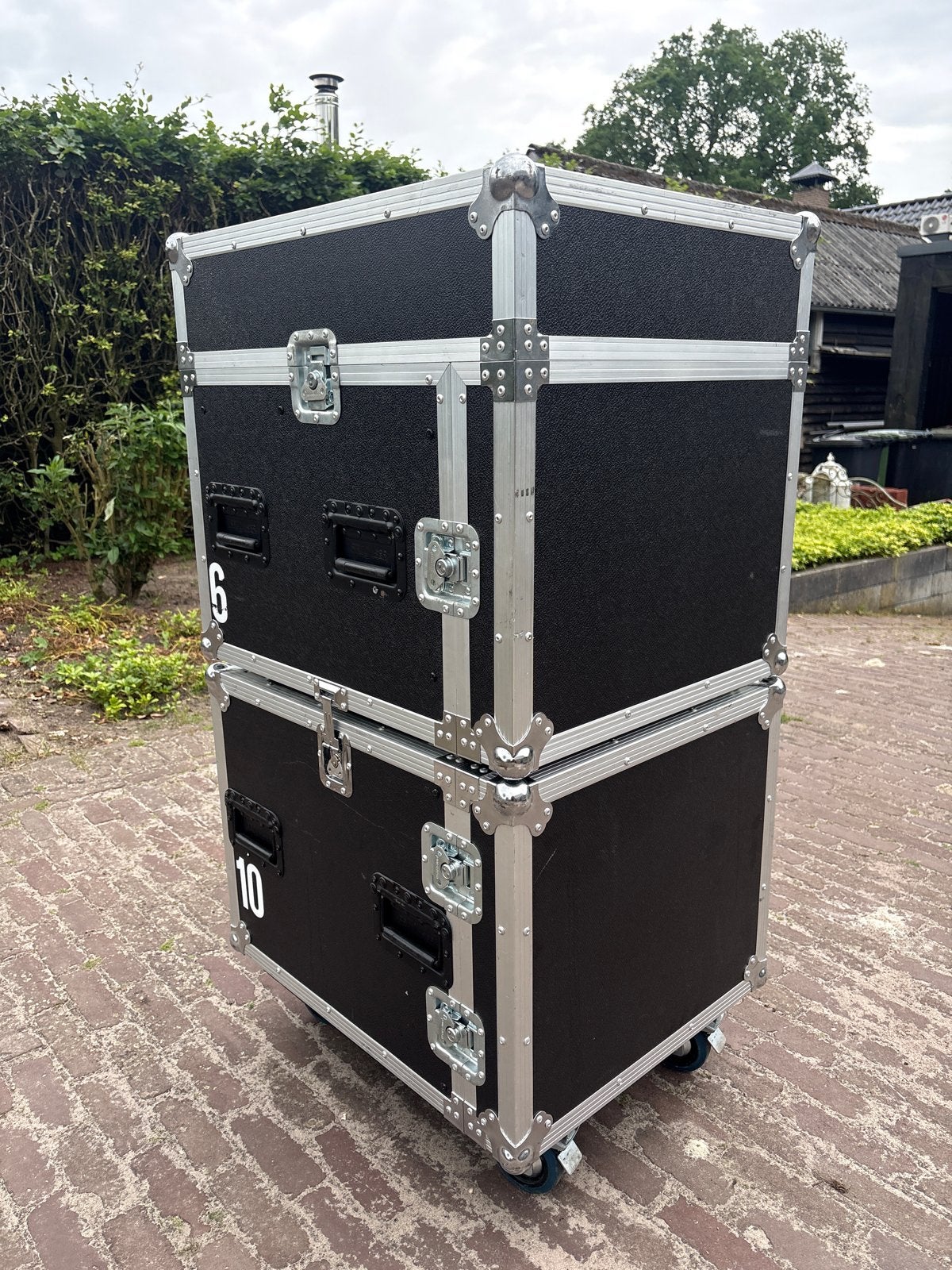 Professionele Flightcase met Geïntegreerde Apparatuur, Ophalen, Gebruikt, Audio