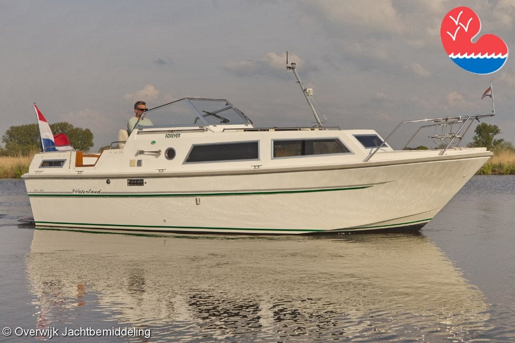 Waterland EV 85. Zeer luxe en in prachtige conditie!, Watersport en Boten, Motorboten en Motorjachten, 9 m, Gebruikt, Diesel, Polyester
