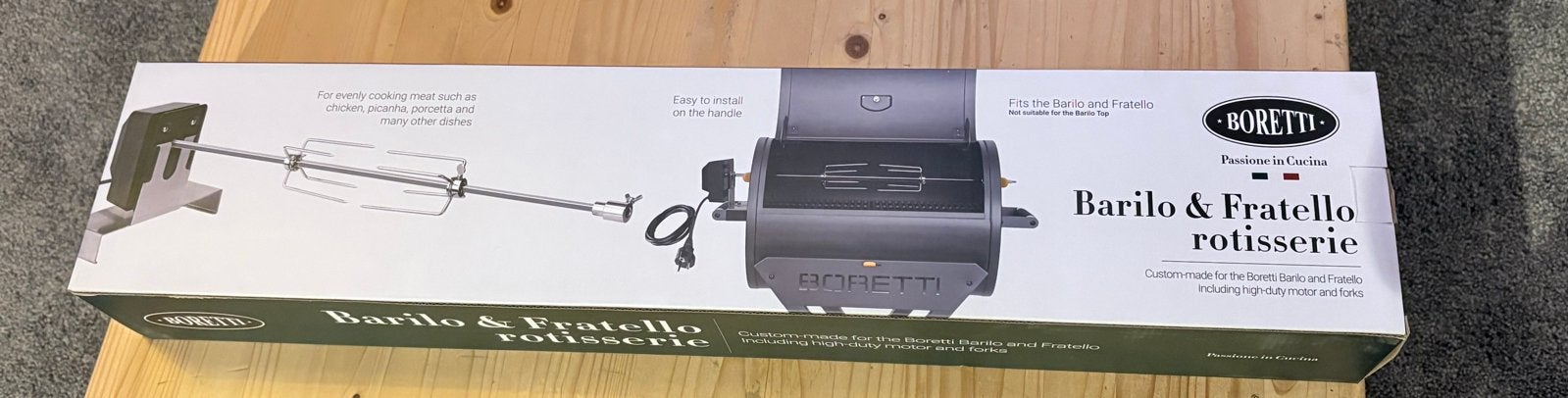 Boretti Rotisserie voor Barilo & Fratello BBQ - Nieuw, Ophalen of Verzenden, Nieuw