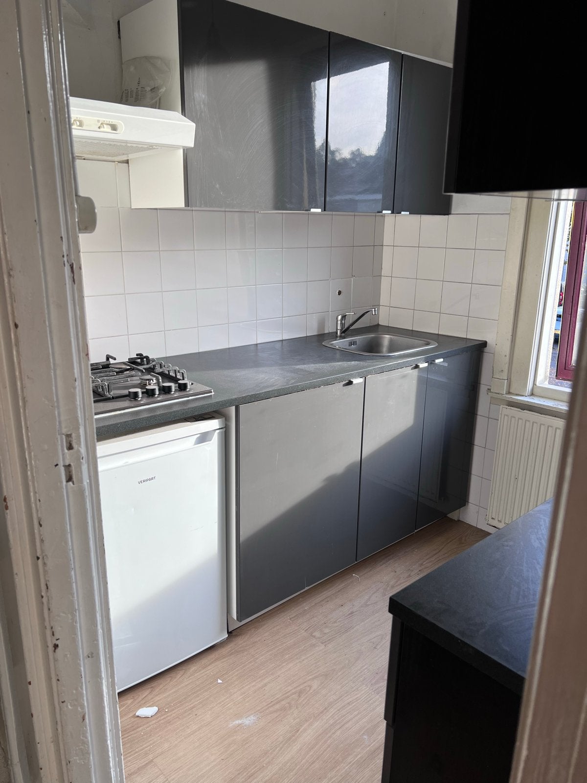 Compacte keuken. Ophalen 14 oktober, Ophalen, Gebruikt, Dubbelwandige keuken, Hoogglans of Gelakt