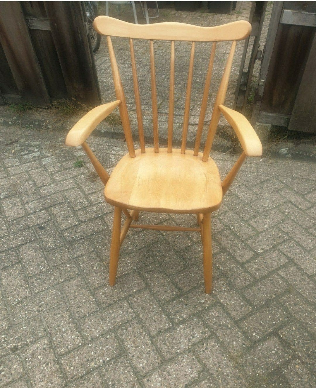 prachtig vintage spijlen stoel, Ophalen of Verzenden, Zo goed als nieuw