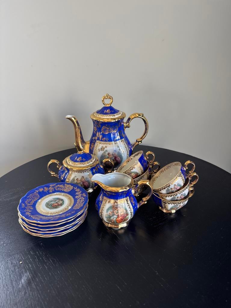 Vintage Bareuther Bavaria Porseleinen Koffieservies, Antiek en Kunst, Ophalen of Verzenden