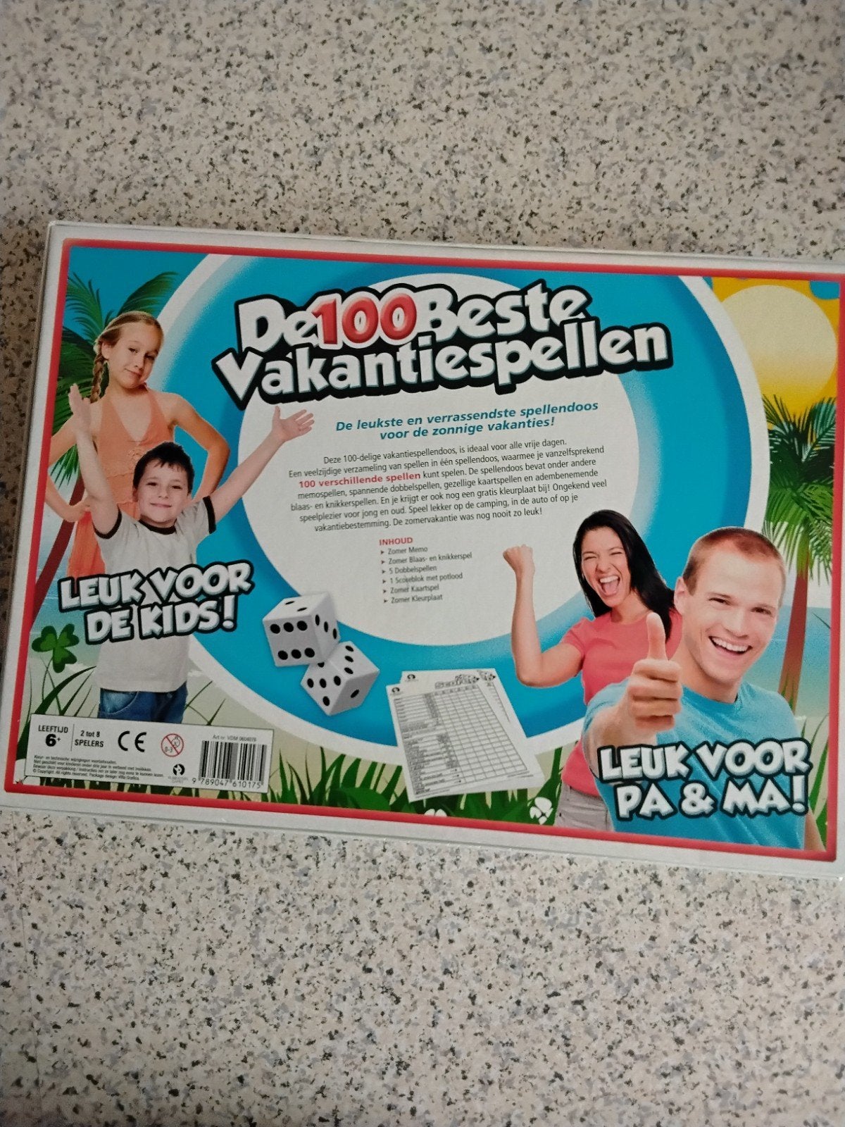 Vakantiespellen doos, Vijf spelers of meer, Ophalen, Zo goed als nieuw