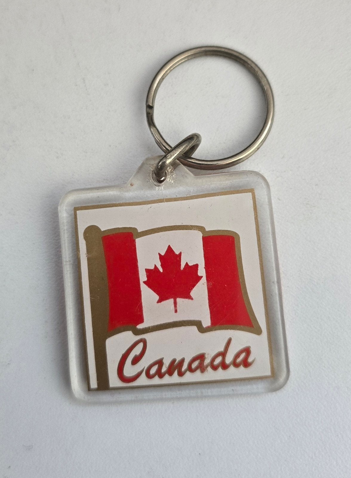 Sleutelhanger Canada Vlag - Souvenir, Ophalen of Verzenden, Gebruikt, Stad of Land