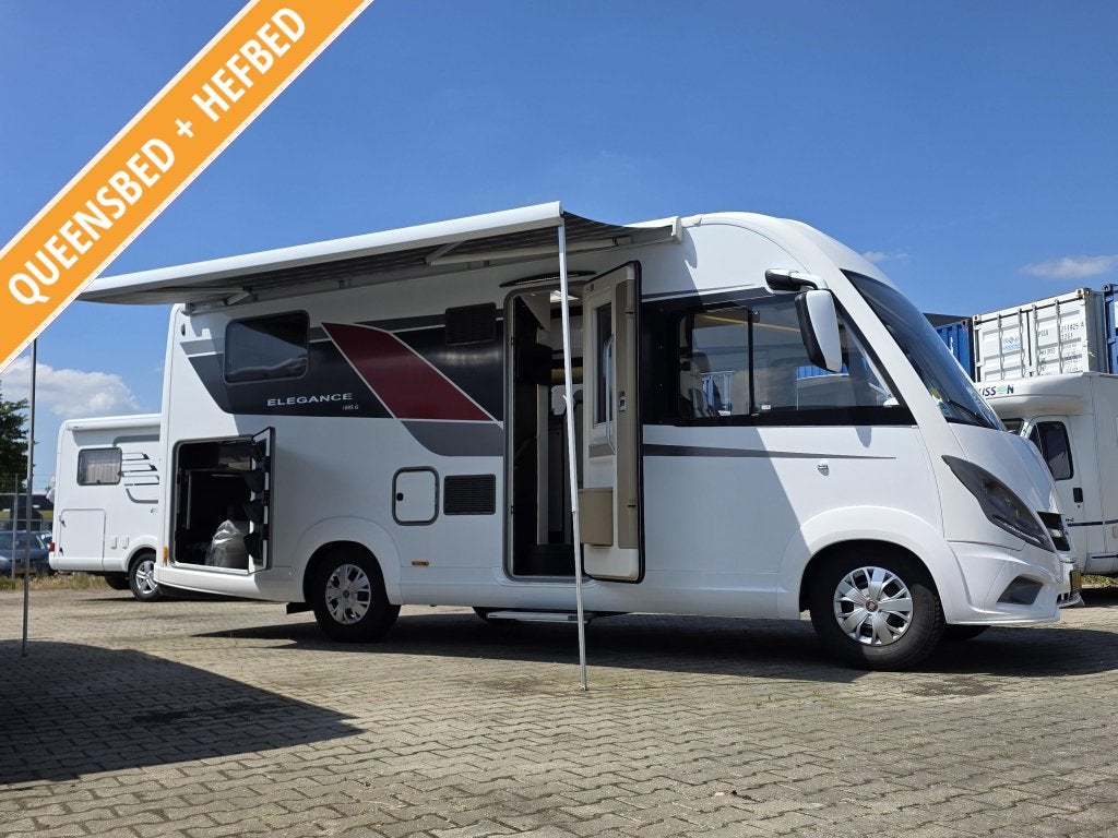 Bürstner Elegance 695 G Camper Queensbed Hefbed 150, Caravans en Kamperen, Campers, Koelkast, Fiat, Bedrijf, Achteruitrijcamera