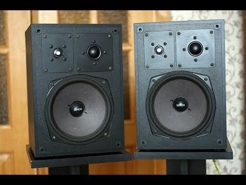 Denon SC300 speakers met frontjes 120 watts, Audio, Tv en Foto, Overige merken, Stereo speakers, Gebruikt, Ophalen of Verzenden