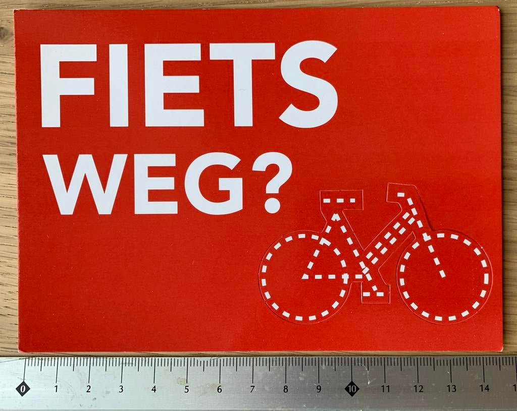 Ansichtkaart Fiets weg, afac (ongelopen), Verzamelen, Ansichtkaarten | Themakaarten, Ophalen of Verzenden, 1980 tot heden, Ongelopen