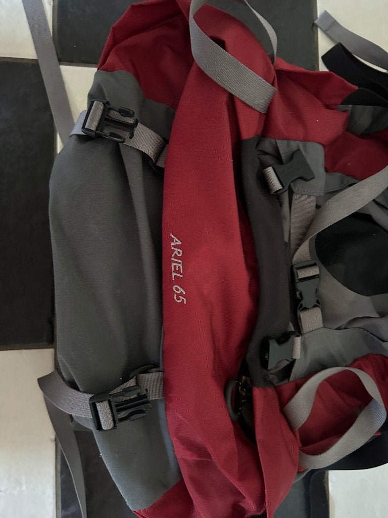 Rugzak Osprey 65 ltr, Ophalen of Verzenden, Zo goed als nieuw, Rugzak