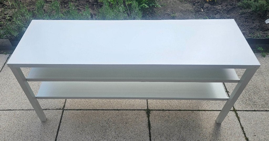 Metalen bijzettafel, 45 tot 60 cm, Metaal of Aluminium, Ophalen of Verzenden, Zo goed als nieuw