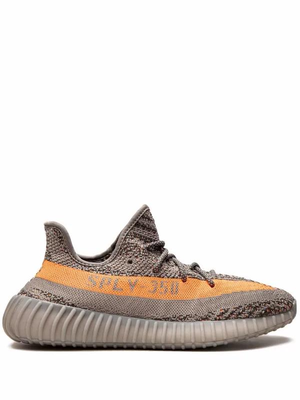 adidas Yeezy Boost 350 V2 reflecterende "Beluga" 43 1/3, Kleding | Dames, Ophalen of Verzenden, Gedragen, Grijs, Sneakers of Gympen