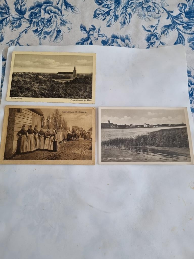 3 Oude Ansichtkaarten: Terschelling 2x en Texel, Ophalen of Verzenden, Voor 1920, Gelopen, Noord-Holland