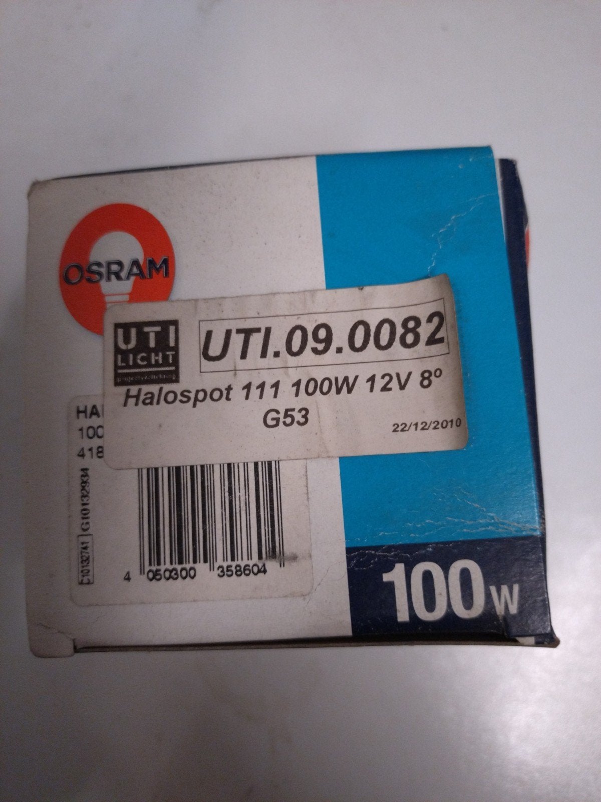 Osram Halospot 111 100W 12V 8 G53 Halogeenlamp, Huis en Inrichting, Osram, 60 watt of meer, Nieuw, Ophalen of Verzenden