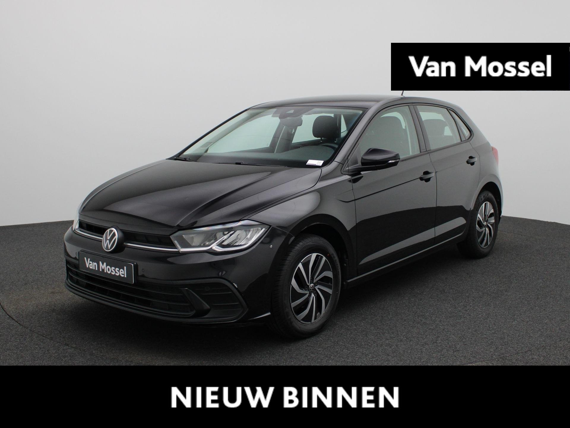 Volkswagen Polo 1.0 TSI Life, Auto's, Voorwielaandrijving, Stof, Gebruikt, Zwart