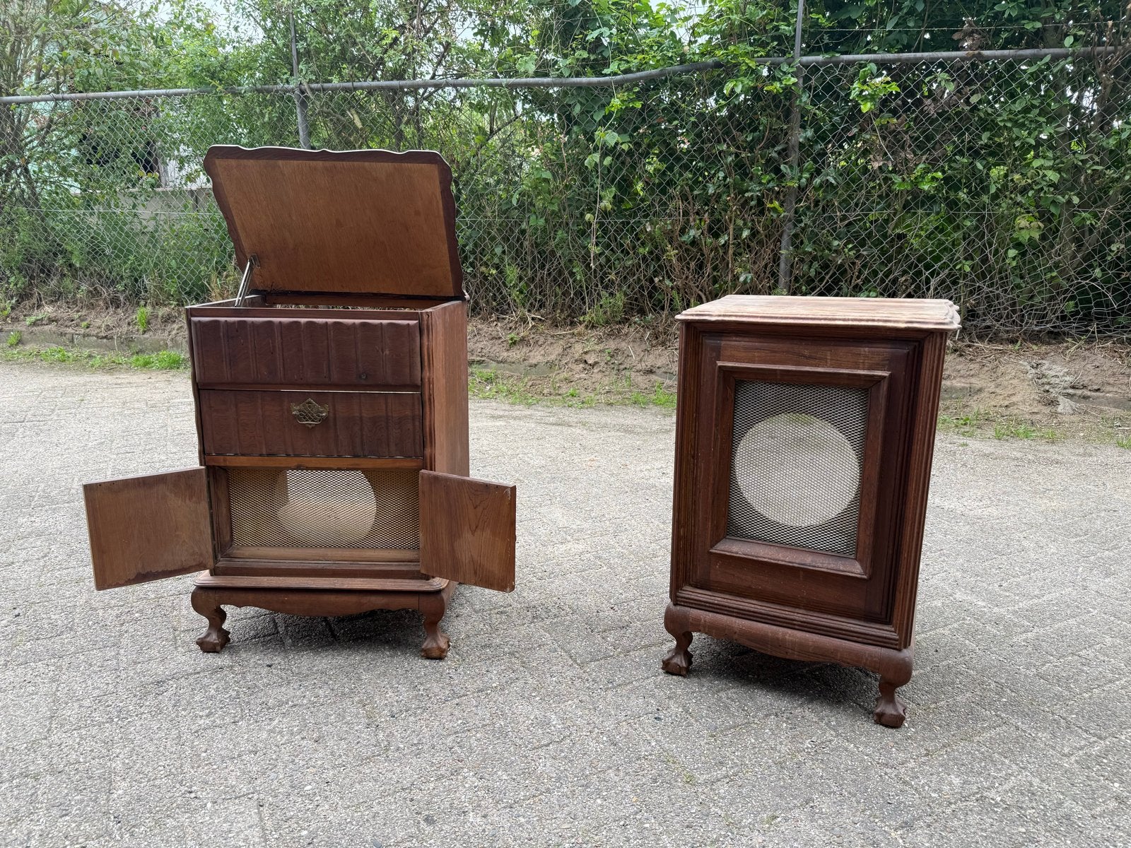 Vintage Zuid-Afrikaanse Radio & Grammofoon Kasten met Speake, Ophalen