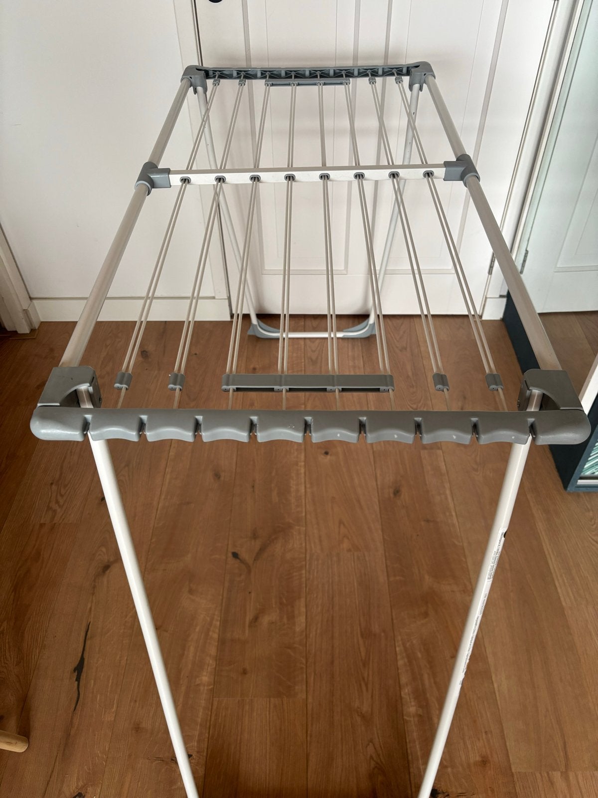 Uitschuifbaar droogrek / wasrek, wit, 55x110-200, Ophalen, Zo goed als nieuw, Wasrek