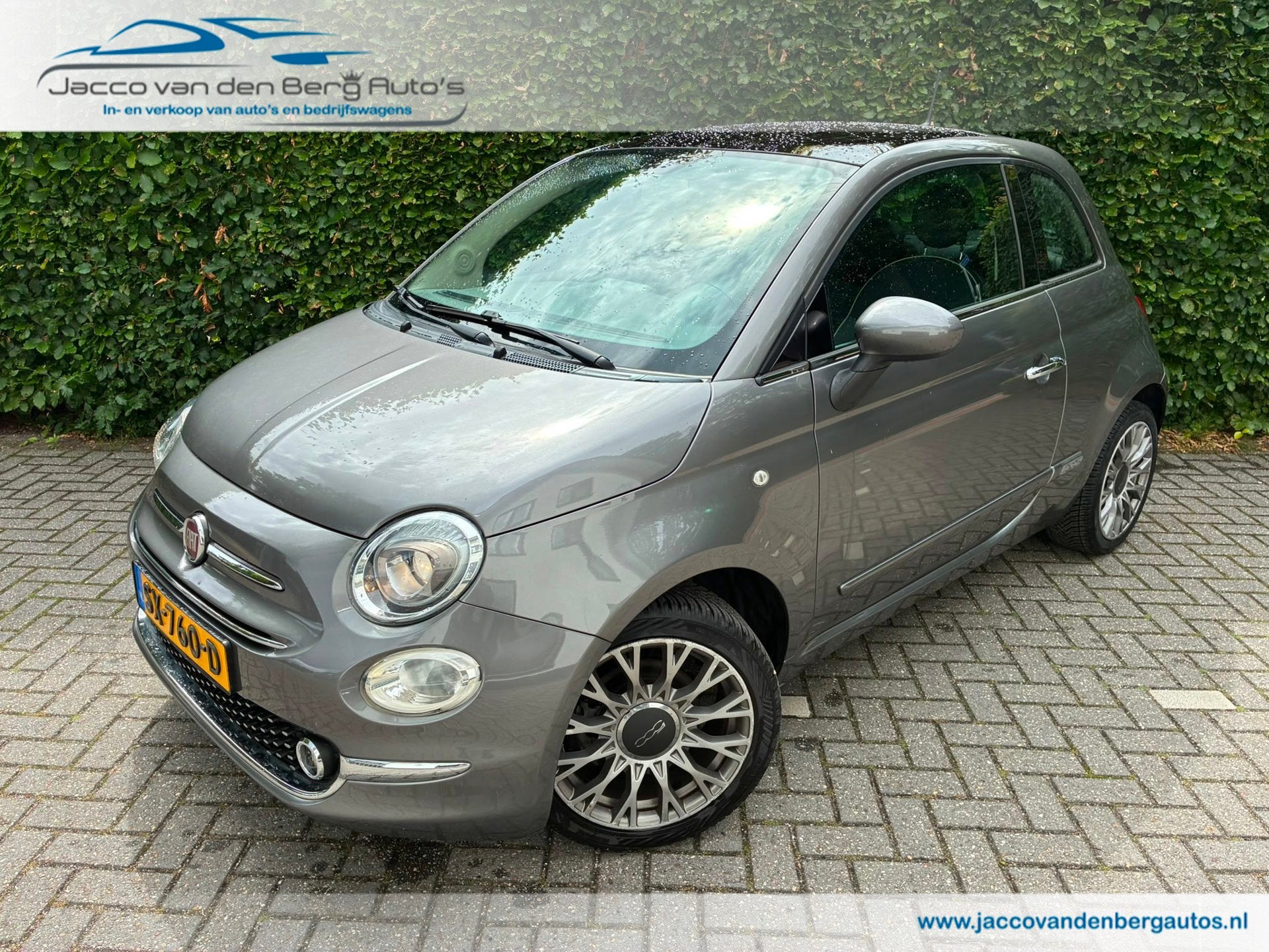 Fiat 500 1.2 S I Panoramadak I Navigatie, Auto's, Voorwielaandrijving, Stof, Gebruikt, 4 cilinders