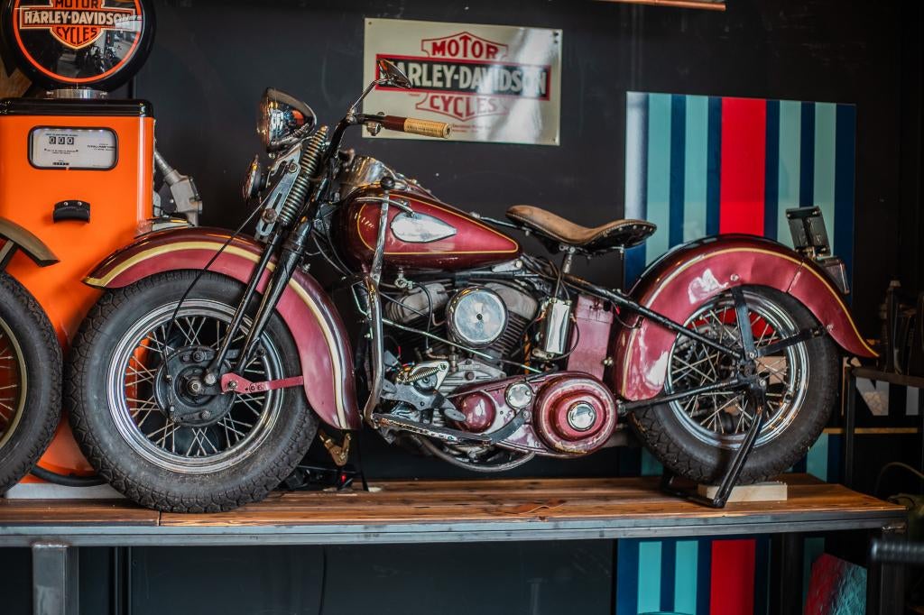 Harley Davidson WLC 1943, 2 cilinders, Chopper, Harley Davidson, Harley Davidson