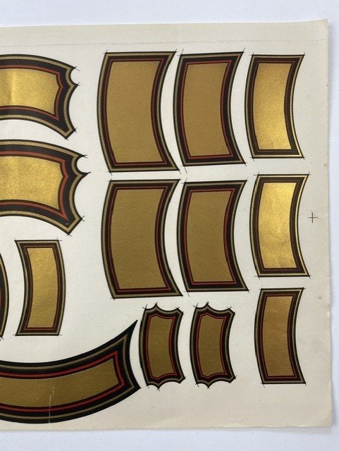 apothekers etiketten onversneden vel 1900, Ophalen of Verzenden