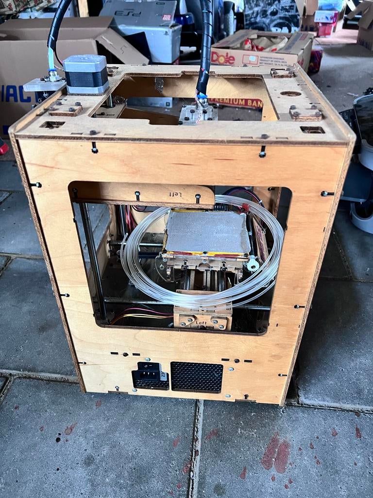 MakerBot Thing-O-Matic 3D Printer - Houten Frame, Computers en Software, 3D Printers, Ophalen, Gebruikt, Filament