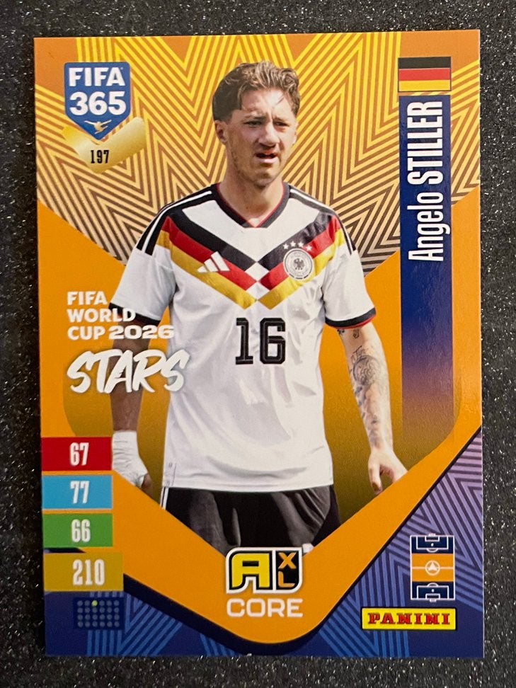 Panini Fifa365 2027 WORLD CUP 2026 STARS STILLER GERMANY, Verzenden, Zo goed als nieuw, Plaatje