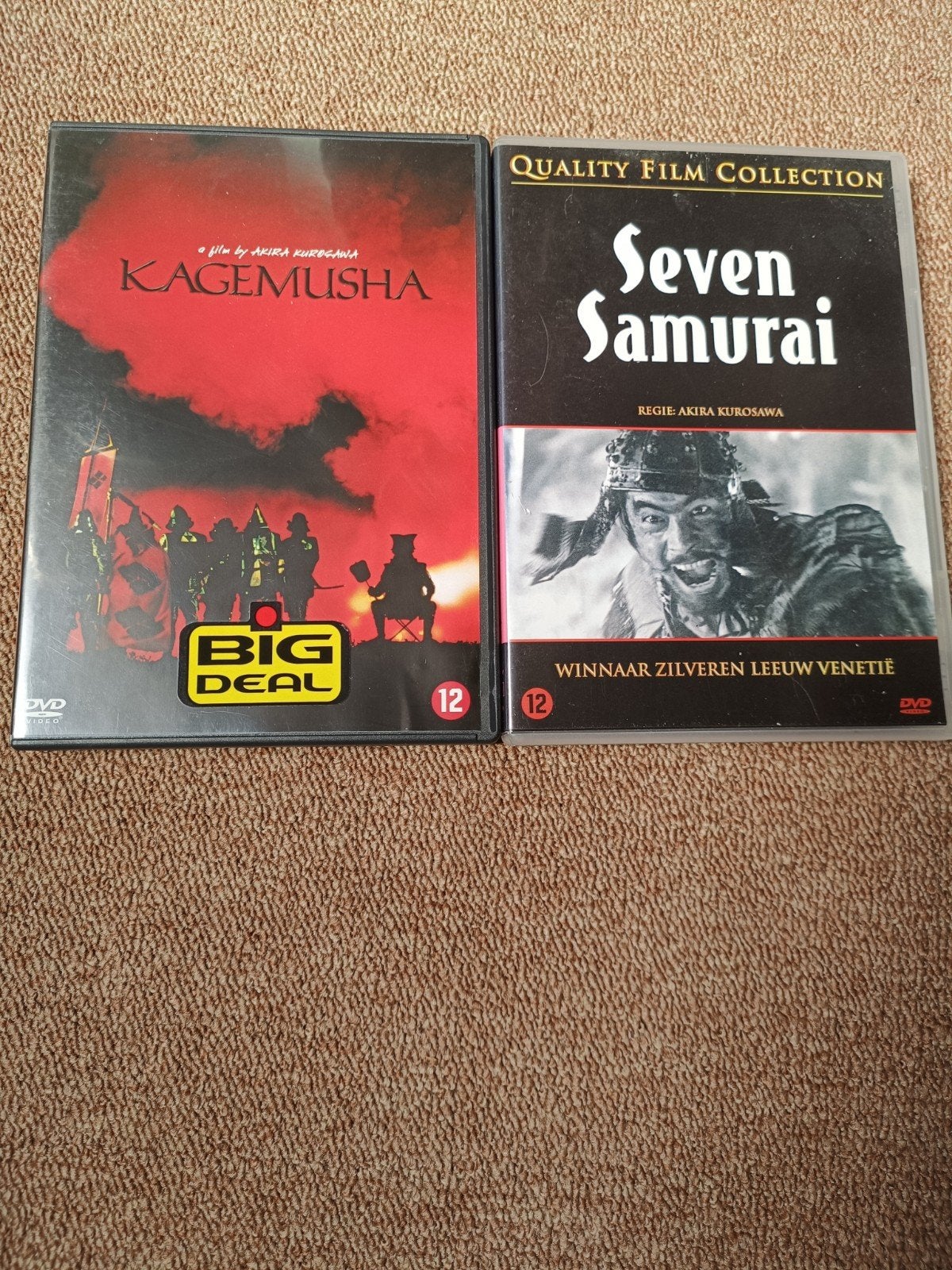 Kagemusha & Seven Samurai DVD - Akira Kurosawa films, Cd's en Dvd's, Vanaf 12 jaar, Ophalen of Verzenden, Gebruikt