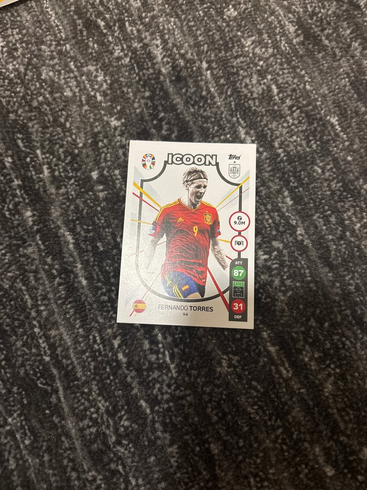 Fernando Torres Icoon Spelerskaart - Topps, Ophalen, Zo goed als nieuw, Buitenlandse clubs, Spelerskaart