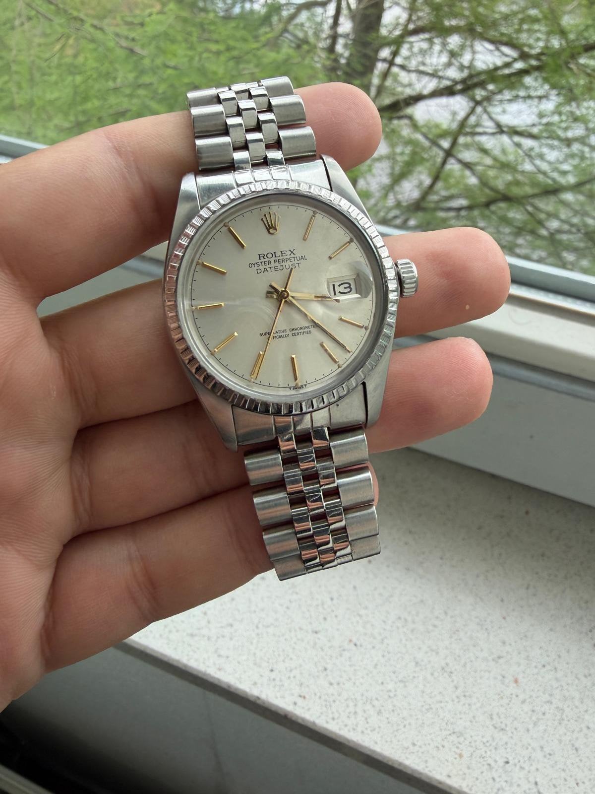 Rolex Datejust 36 - Ref. 16030 - Horloge alleen, Ophalen of Verzenden, Zo goed als nieuw, Staal, Rolex