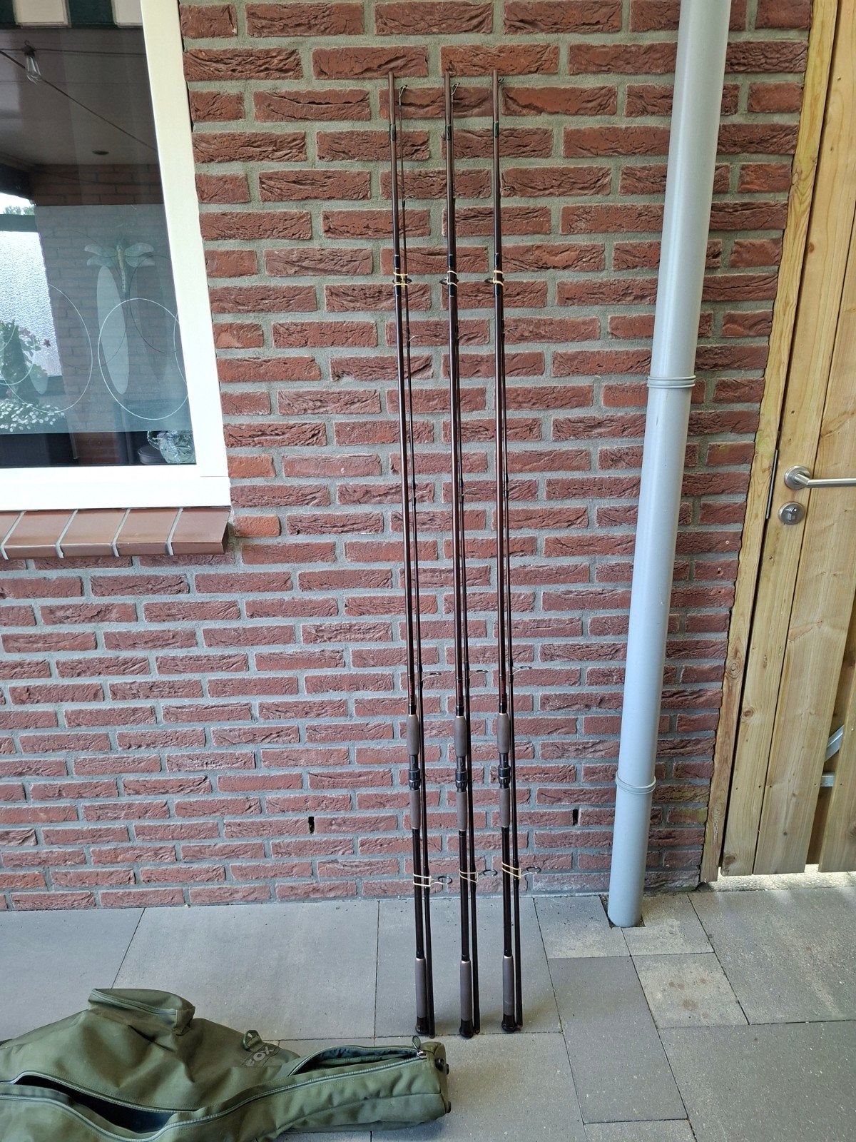 3 Schitterende 12ft Fox Continental Karperhengels., Ophalen, Zo goed als nieuw, Werphengel