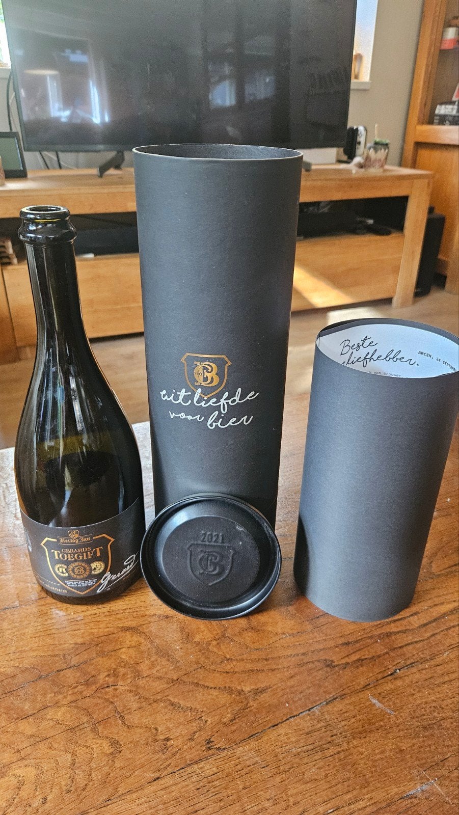 Hertog Jan Gerards Toegift 2021 in geschenkverpakking, Ophalen, Zo goed als nieuw, Flesje(s), Hertog Jan