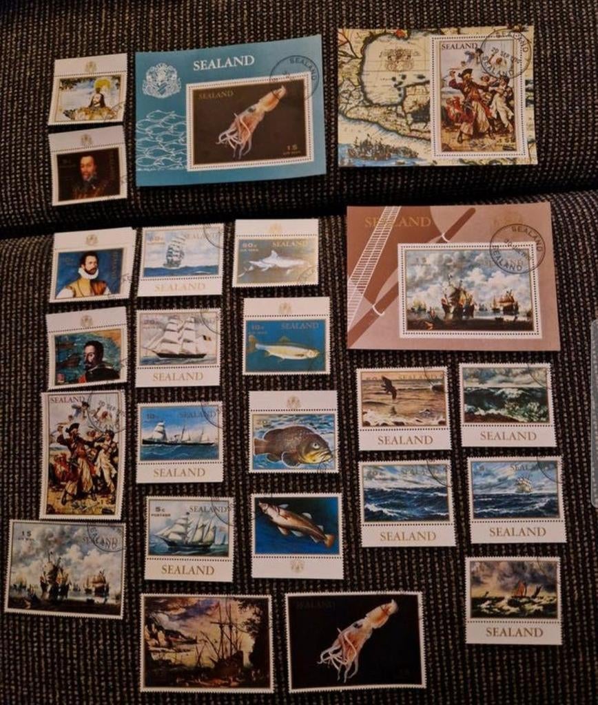 Curieus kaveleltje postzegels Sealand - diverse thema's, Ophalen of Verzenden, Overige thema's