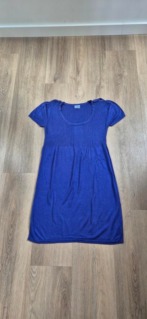 Colbaltblauwe jurk, john cabot, maat L, Maat 38/40 (M), Blauw, Ophalen of Verzenden, Gedragen