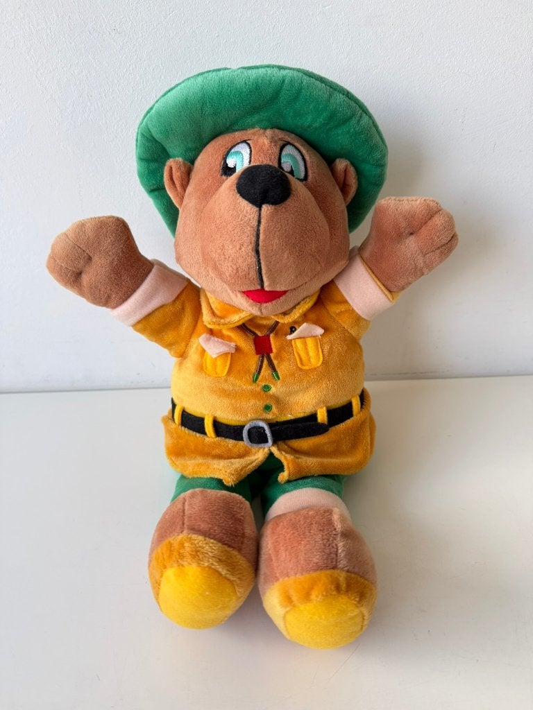 Knuffel handpop, poppenkastpop beer Bollo 38 cm / Landal, Beer, Nieuw, Ophalen of Verzenden, Wasbaar