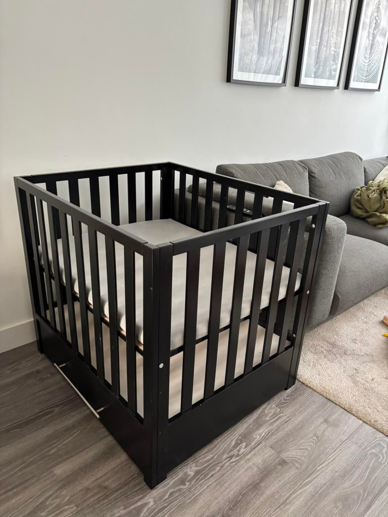Babybox met lade, Ophalen, Zo goed als nieuw, In hoogte verstelbaar