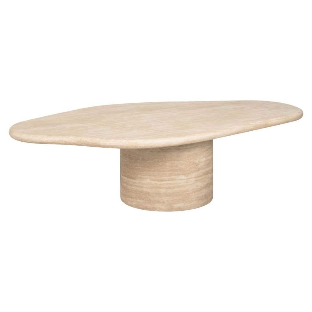 Richmond Interiors bijzettafel Fictus faux travertin, Huis en Inrichting, Tafels | Bijzettafels, Ophalen, Minder dan 45 cm, Nieuw