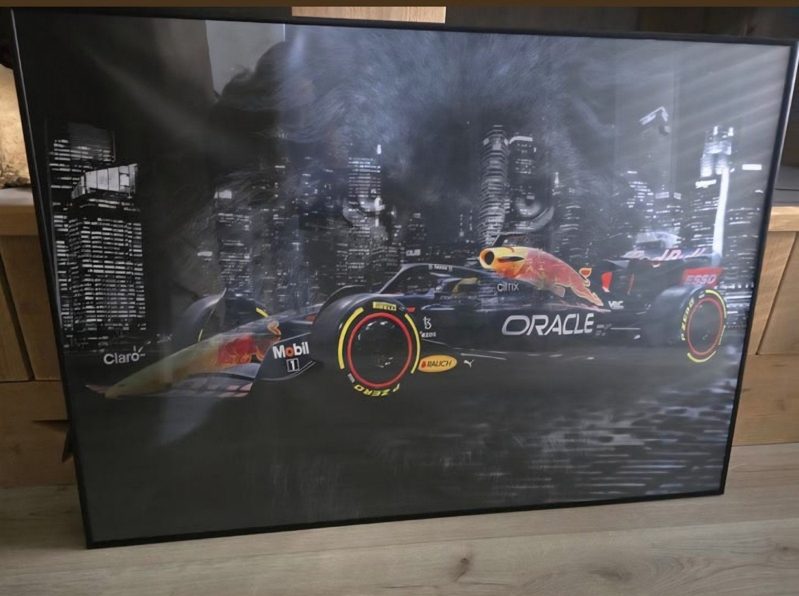 Max Verstappen Schilderij Poster met Lijst - 101x71cm, Ophalen