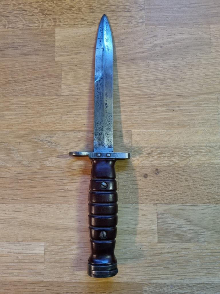 Nederlandse M4 bajonet, Verzamelen, Militaria | Algemeen, Ophalen of Verzenden, Landmacht, Nederland, Mes of Dolk
