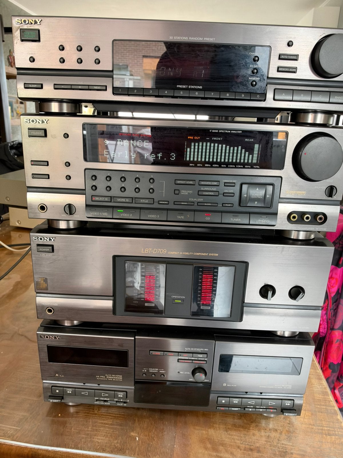 Sony LBT-D709 Hifi Set -Audio Systeem losse componenten, Ophalen of Verzenden, Zo goed als nieuw, Cassettedeck, Sony