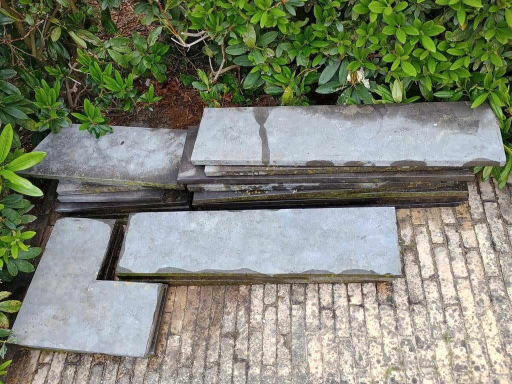 Hardsteen muurafdekkers, Ophalen, Gebruikt, 100 tot 200 cm, Natuursteen