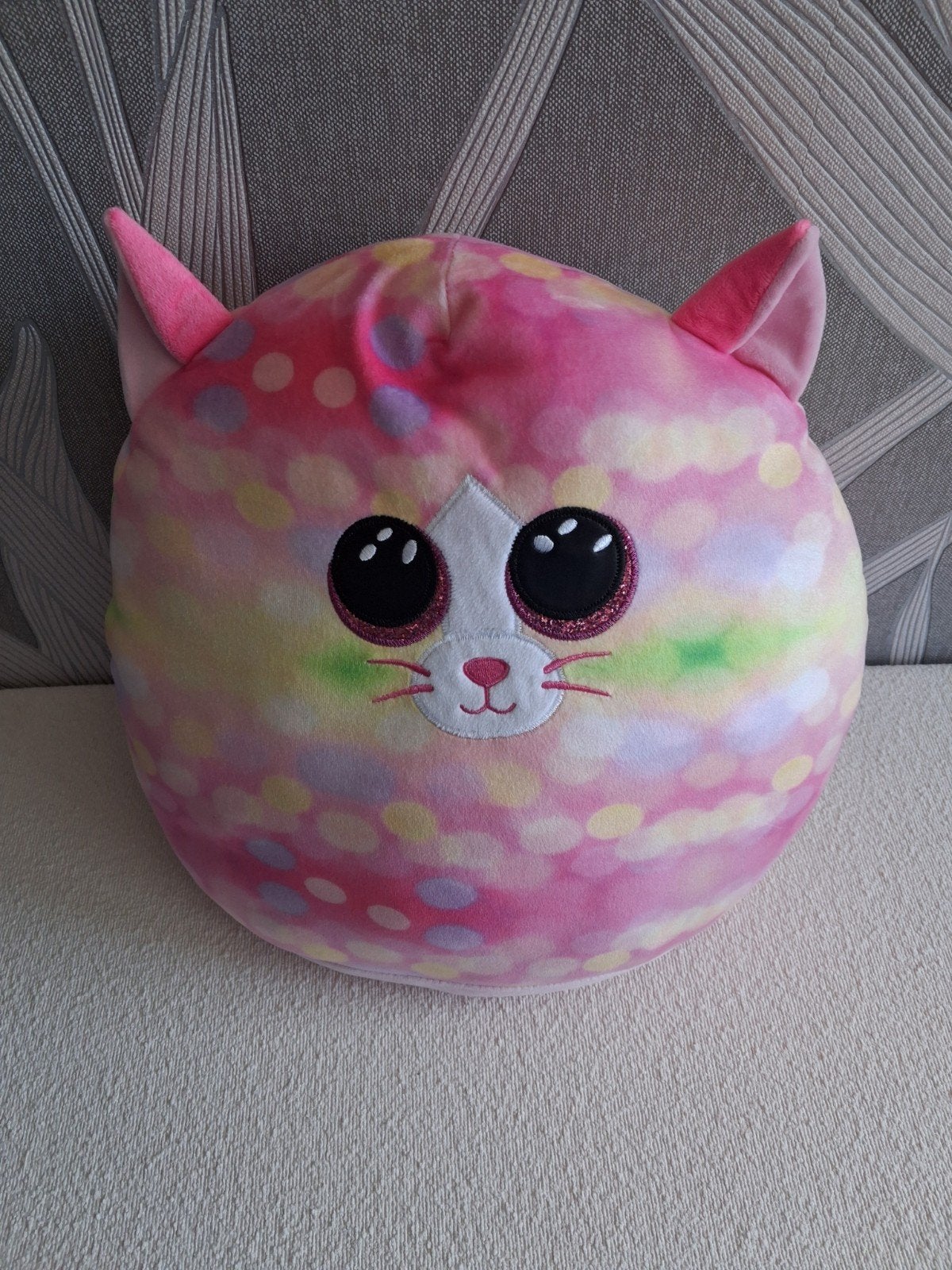 Roze kat squishmallow, Overige karakters, Nieuw, Ophalen of Verzenden, Roze