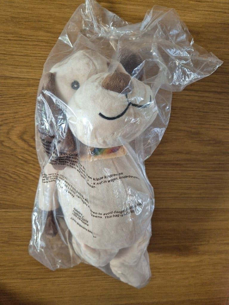 Knuffel hond Snoef van Natalis/FBTO (nieuw), Ophalen, Nieuw, Hond, Middelgroot (20 tot 80 cm)