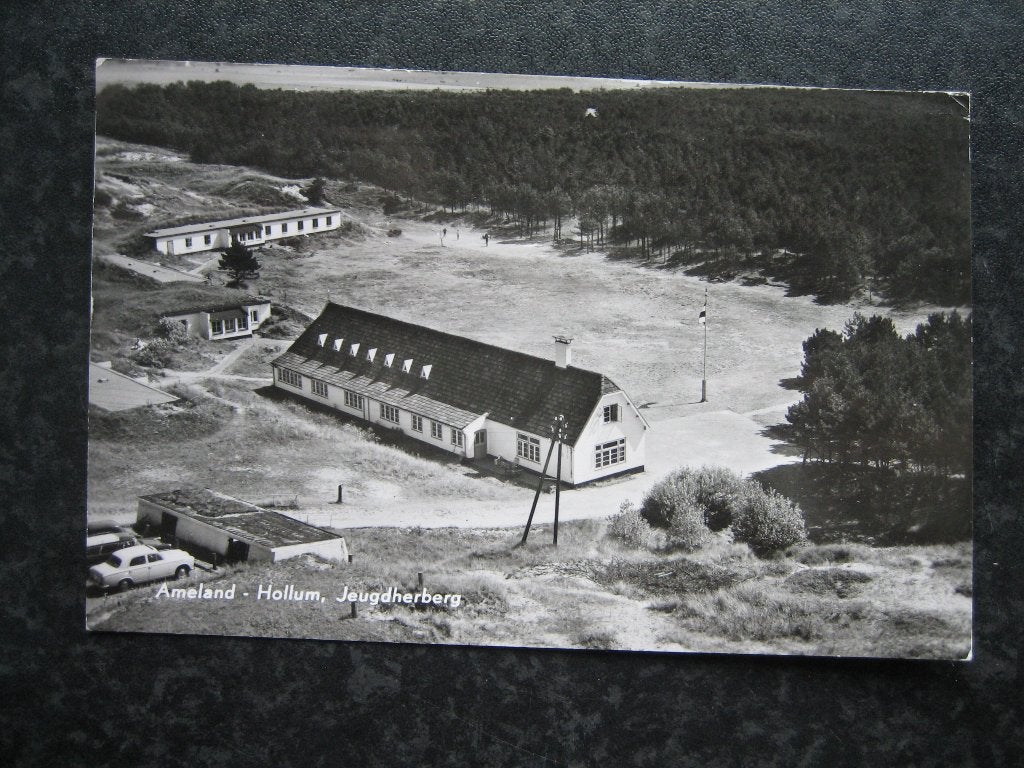 HOLLUM Ameland Luchtopname Jeugdherberg 1967, Ophalen of Verzenden, 1960 tot 1980, Waddeneilanden