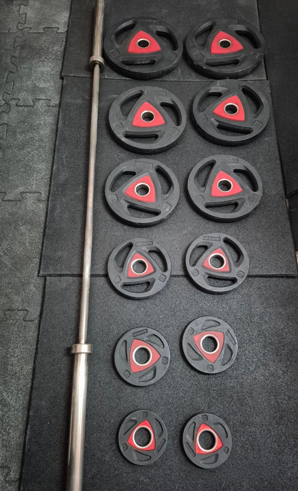 Ziva Olympische halterset 127,5 kg, Ophalen, Gebruikt, Benen, Halterset